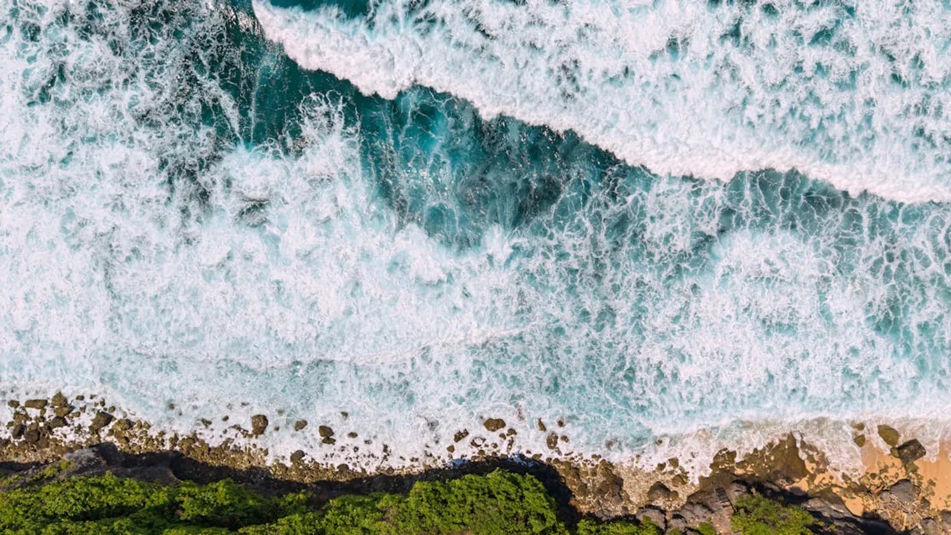 Pantai selatan Jawa — ilustrasi zona megathrust